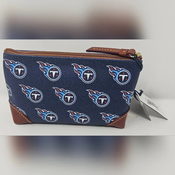 Dooney & Bourke Tennessee Titans Cosmetic Bag Zippered Pouch 6.5 X 4 X 2 NWT - Picture 2 of 11